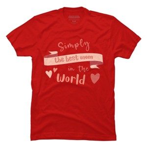 Men's Design By Humans Mother's Day Simply the Best Mom Banner By BoogieCreates T-Shirt - 1 of 2