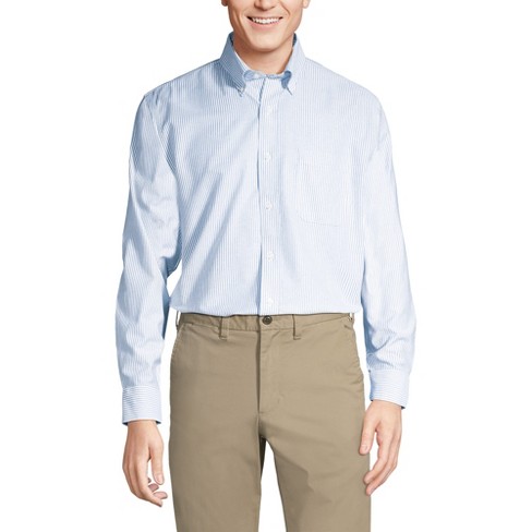 Lands' End Men's Pattern No Iron Supima Oxford Dress Shirt - image 1 of 4