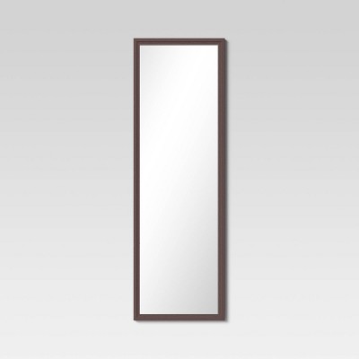 22" x 68" Floor Distressed Mirror Wood Brown - Threshold™