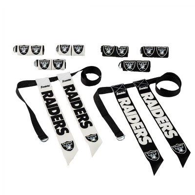 NFL Franklin Sports Oakland Raiders Youth Flag Football Set