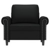 vidaXL Sofa Chair Black 23.6 in. Faux Leather - 3 of 4