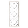 Metal and Wood Wall Panel - Decorative Clover Scrollwork Trimmed in a Beveled Wood Frame for Home, Office & Bedroom Decor by Lavish Home - 2 of 4