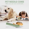 BABYYER Pumpkin Self Cleaning Brush Self-Cleaning Dog & Cat Slicker Brush, Skin Friendly Deshedding Grooming Tool for Long or Short Haired Dogs Cats - 3 of 4
