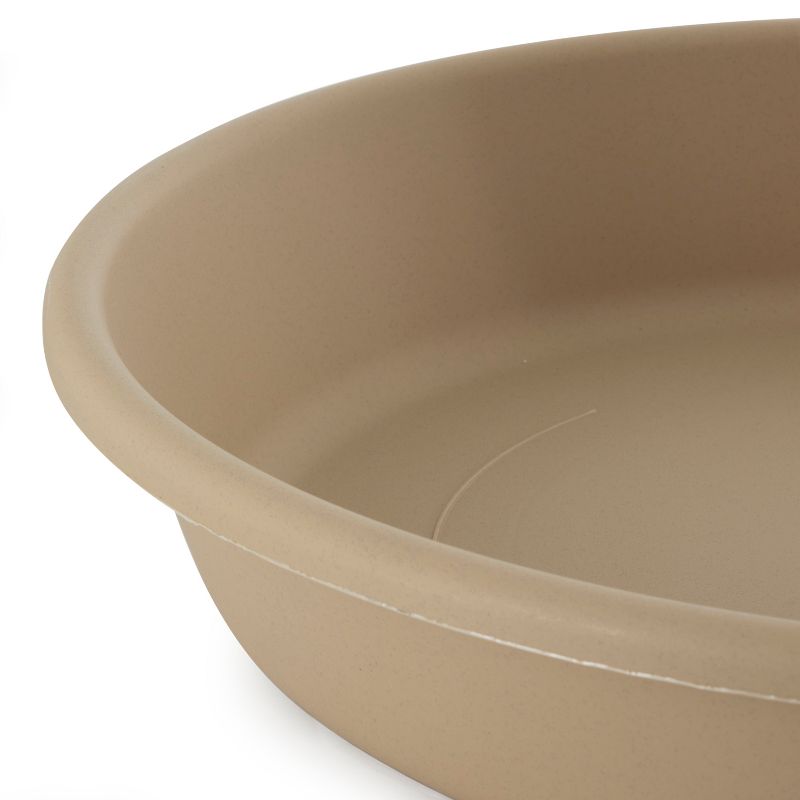 HC Companies Classic Plastic 21.13" Lightweight Round Flower Pot Planter Plant Saucer for 24" Pots w/ Drip Tray for Moisture Collection, 3 of 5
