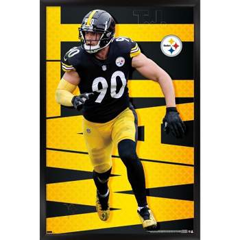 Trends International NFL Pittsburgh Steelers - T.J. Watt 21 Framed Wall Poster Prints