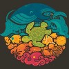 Junior's Design By Humans Aquatic Rainbow By Waynem T-Shirt - 2 of 3