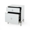 Christopher Knight Home Bansollo End Table - Mirrored: Steel Frame, No Assembly, Rectangular Accent Table with Drawer - 3 of 4