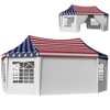 Outsunny 22.3 x 16.4 ft Party Tent, Heavy Duty Outdoot Canopy Tent with 2 Doors and 6 Windows, American Flag - 4 of 4