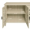 SKRAN Modern Rattan Cabinet: Engineered Rattan Storage with Adjustable Shelves - Particle Board & MDF Frame for Bedroom Living Room - 4 of 4