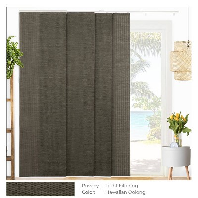 86"x96" Chicology Light Filtering Panel Track Woven Blind