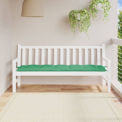 vidaXL Garden Bench Cushion Green 70.9 in.x19.7 in.x2.8 in. Oxford Fabric