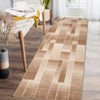 Washable Machine  Rugs Modern Geometric Patchwork Area Rug for Living Room Indoor Rugs for Bedroom, Throw Carpet for Dining Room Office Black - 4 of 4