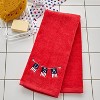 2pc Usa Banner Hand Towel Set - SKL Home: Velour Cotton, Midweight, Machine Washable, for All Ages - 3 of 4