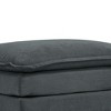 Sapphtopaz Ottoman 3-Tier Soft Shoe Bench Low Ottoman with Upholstered Foot Stool Footrest for Living Room, Bedroom, Entryway - 4 of 4