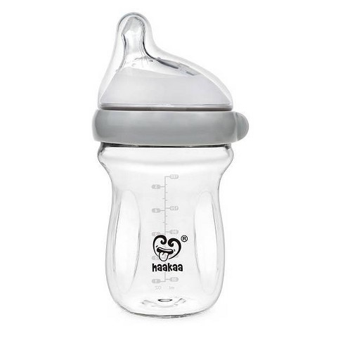 Haakaa 3 oz. Generation 3 Silicone Bottle Cover Clear