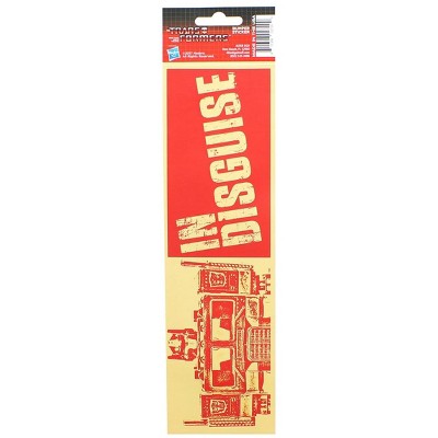 Hasbro Transformers Optimus Prime "In Disguise" Bumper Sticker