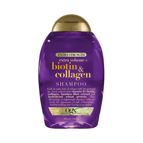 OGX Biotin & Collagen Extra Strength Volumizing Shampoo for Fine Hair - 13 fl oz - image 1 of 3