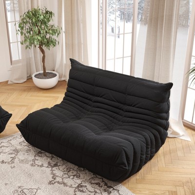 SYFERLORY Armless 2-Seat Togo Two Seater Large Bean Bag Sofa