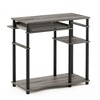 Furinno Industrial Computer Desk Home Office Workstation Study Wrting Tabel w/Keyboard Tray & Open Storage Shelf,French Oak/Black - 3 of 4