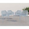 Meridian Furniture,Mykonos Outdoor Patio Dining Chair, Set of 4 - 2 of 4