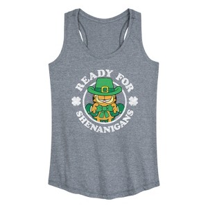 Women's - Garfield - Ready For Shenanigans Graphic Racerback Tank - 1 of 4