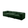 Elegant White Chenille  Sofa with Storage Seat, Cylindrical Backrest and Armrests - 4 of 4