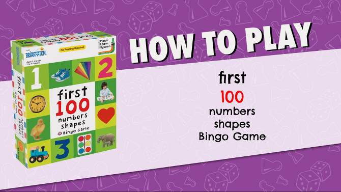 First 100 Numbers Shapes Bingo Game, 2 of 7, play video