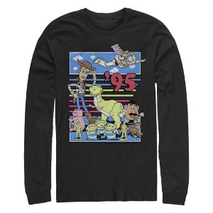 Men's Toy Story Retro Best Friend Toys Long Sleeve Shirt - 1 of 4