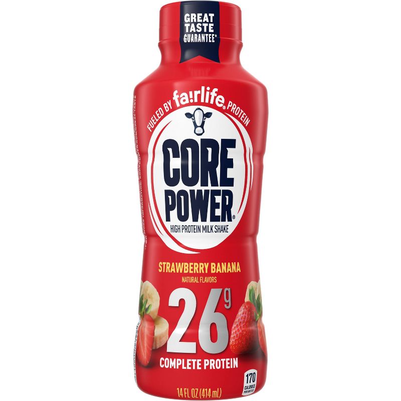 Core Power Strawberry Banana 26G Protein Shake - 14 fl oz Bottle, 2 of 8