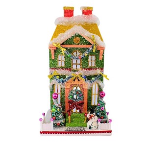 Cody Foster 16.0 Inch Snowman Manor Christmas Putz House , Lightweight Christmas Decor Victorian Christmas (1PC) - 1 of 4