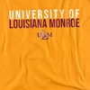 Men's University of Louisiana Monroe Official Stacked Adult T-Shirt - 2 of 4