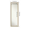 Amanti Art Paris Champagne Non-Beveled On the Door Mirror Full Length Mirror, Wall Mirror 50.25 in x 16.25 in. - 4 of 4
