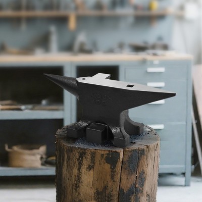 ORRD 65 lb Multi-Angle Steel Anvil, 55 HRC Hardness with Round & Square Holes, Large Table & Stable Base