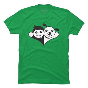 Men's Design By Humans Doggy Friend By graphicganga T-Shirt - 1 of 4