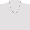 Black Bow Jewelry 2.5mm, Sterling Silver Solid Loose Rope Chain Necklace - 2 of 4