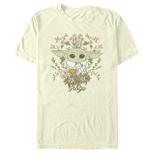 Men's Star Wars: The Mandalorian Floral Grogu T-Shirt - 1 of 4