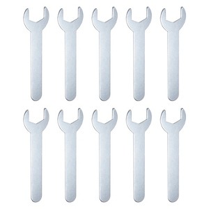 Unique Bargains Galvanized Iron Automotive Repair Furniture Assembly Metric Small Open-End Wrenches 10 Pcs - 1 of 4