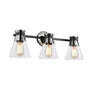 Artcraft Lighting Kanata 3 - Light Vanity in  Black/Brushed Nickel - 1 of 4