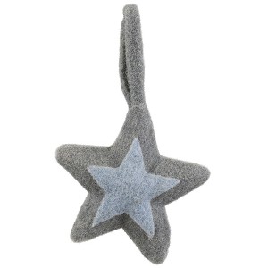 Northlight Plush Double Felt Star Christmas Ornament - 6.25" - Gray - 1 of 4