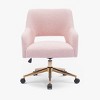 WestinTrends Genevieve Mid-Century Modern Swivel Office Chair With Wheels - 4 of 4