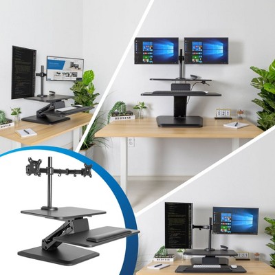 ErgoFlex 29" Compact Height Adjustable Dual Monitor Standing Desk Converter