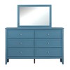ORRD Teal 6-Drawer Dresser, Fully Assembled Bedroom Chest with Wood Veneer & Metal Hardware, French Dovetail Design - 2 of 4