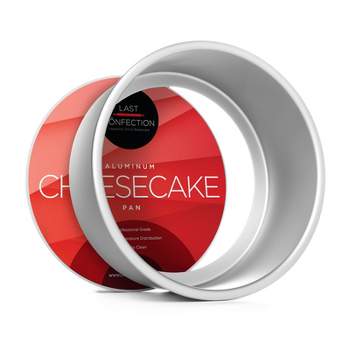 Fat Daddio's PCC-103 ProSeries 10 x 3 Round Anodized Aluminum Straight  Sided Cheesecake Pan with Removable Bottom