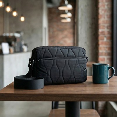 Сумки INSPIRE CHIC Crossbody Bags for Women Travel Purse Puffy Shoulder Handbag with Adjustable Strap Black 9.4*2.4*6.1 inches — фото 3