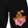 Scooby Doo Ruv You Men's Black Graphic Sleep Shorts - 2 of 4