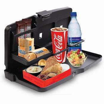 MINI-FACTORY Food Tray for Car Steering Wheel Eating Tray Desk Table for  Food Drink Notebook Laptop - Black 