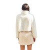 Women's Soft Teddy Cropped Jacket - DRESS FORUM - 3 of 4