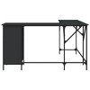 vidaXL Desk Black 55.5 in.x55.5 in.x29.5 in. Engineered Wood - 4 of 4