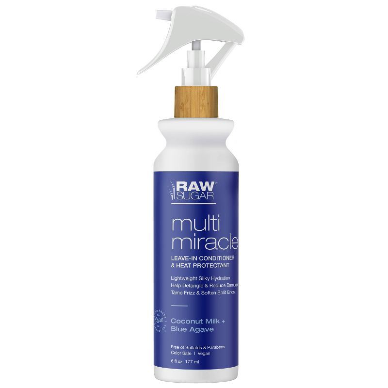 Raw Sugar Coconut Milk and Blue Agave Multi-Miracle Leave-in Heat Protectant &#38; Conditioner - 6 fl oz, 1 of 9