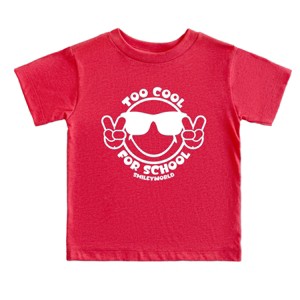 The Juniper Shop SmileyWorld Too Cool For School Toddler Short Sleeve Tee - 1 of 4